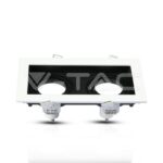 V-TAC VT-8877 2хGU10 Корпус Квадрат Бял+Черен