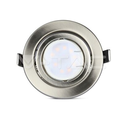 V-TAC VT-8884 LED Крушка 5W GU10 с Корпус Сатен Никел 3000K 3 бр./Сет