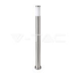 V-TAC VT-8962 Е27 Градинска Лампа 110cm Неръждавейка Стомана Сатен Никел IP44