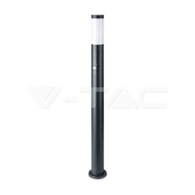 V-TAC VT-8968 Е27 Градинска Лампа 110cm PIR Сензор Неръждавейка Стомана Сив IP44