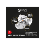 Milagro AR8614 КРУШКА ES111 - 10.5W GU10 3000K/ Бяла с рефлектор