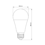 Milagro EK8046 LED крушка 9W A60 E27 3000K Twilight-Motion