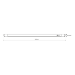 Milagro EK8242 LED луминесцентна лампа 18W 1850lm 3000K 120cm