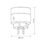 Milagro EKSM7473 Tuya Smart Wi-Fi Plug Single 10A IP20