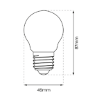 Milagro EKZF1067 LED крушка с нажежаема жичка 1.5W ST45 E27 2700K