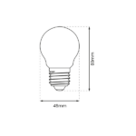 Milagro EKZF8009 LED крушка с нажежаема жичка 4W G45 E27 4000K