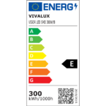Vivalux VIV004647 LED прожектор VIGOR LED SMD 300W черен 6400K IP65