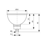 Vivalux VIV003299 Халогенна лампа MR16C 2800K 42W G5.3 12V