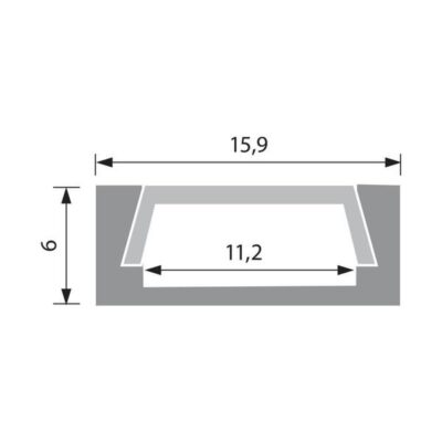 Vivalux VIV003754 Алуминиев профил за LED ленти PROFILE S 2M KIT