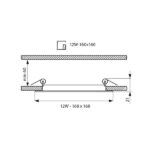 Vivalux VIV003392 LED панел GRID LED 12W 850lm бял 4000K