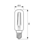 Vivalux VIV004111 LED филамент лампа за аспиратори FLICK LED TF25 3W 300lm E14 4000K