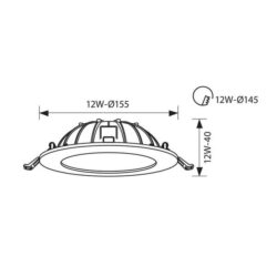 Vivalux VIV003987 LED луна CALIX LED 12W 4000K