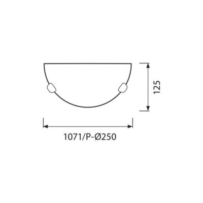 Vivalux VIV002821 Аплик PRIMA/P 1071/P Ø1/2 250 мм