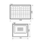 Vivalux VIV004473 LED прожектор със соларен панел ISOLA LED 30W 350lm 6400K IP65