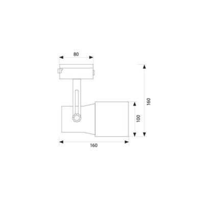 Vivalux VIV004054 Спот за релсов монтаж TECHNO TL900 PAR30 E27 бял