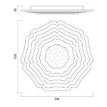 Vivalux VIV004599 Мултифункционална LED плафониера NORA LED 77W