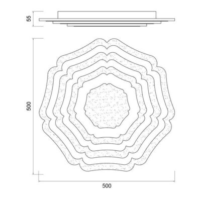 Vivalux VIV004599 Мултифункционална LED плафониера NORA LED 77W