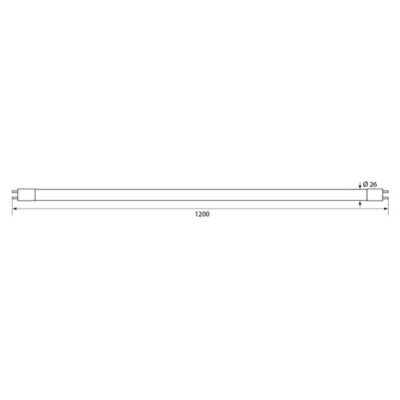 Vivalux VIV004553 LED тръба ROYAL LED 18W 2000lm T8 1200mm G13 4000K