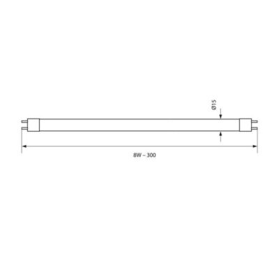 Vivalux VIV003058 Луминесцентна лампа T5 4200K 8W G5 220V