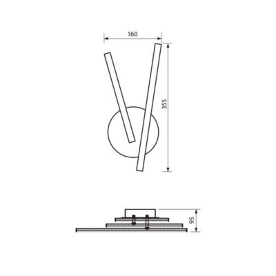 Vivalux VIV004403 LED осветително тяло за таван MATRIX LED 12W 4000K