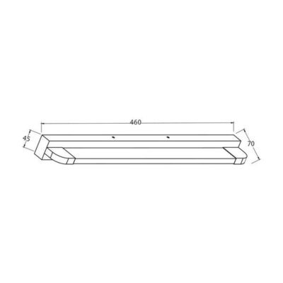 Vivalux VIV004321 LED тяло за баня MODENA LED 9W 4000K хром