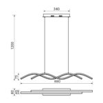 Vivalux VIV004865 LED полилей LOARA LED 27W черно CCT-switch 3000-4000-6000K