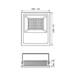 Vivalux VIV003836 LED прожектор HELIOS LED SMD 20W черен 6400K IP65