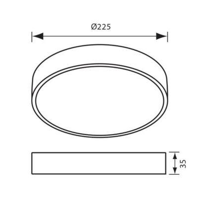 Vivalux VIV004661 LED Плафон DARS 24W черен 4000K