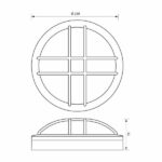 Vivalux VIV004746 LED плафониера MEZZO/X LED 18W черен 4000K IP65