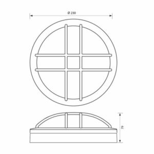 Vivalux VIV004746 LED плафониера MEZZO/X LED 18W черен 4000K IP65