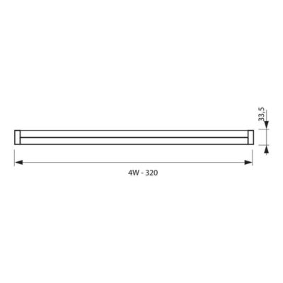 Vivalux VIV003497 LED осветително тяло SPICA LED T5 4W 4000K