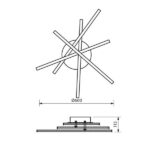 Vivalux VIV004405 LED осветително тяло за таван MATRIX LED 35W 4000K