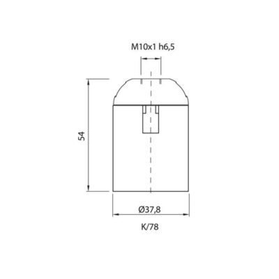 Vivalux VIV002709 Фасунга термопластична K/78/T210/B