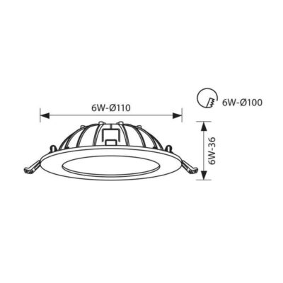 Vivalux VIV003986 LED луна CALIX LED 6W CL 4000K