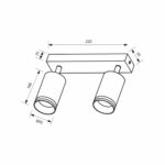 Vivalux VIV004794 Линеен спот за таван SP732-2L BK KING черен 2xGU10