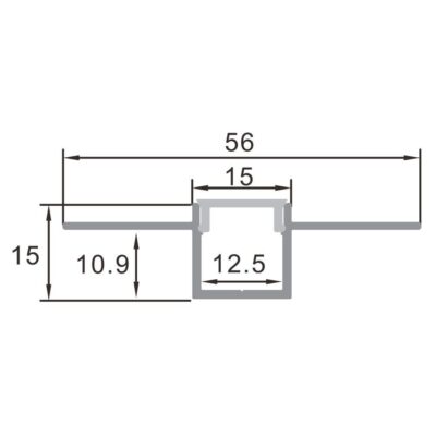 Vivalux VIV004993 Алуминиев профил за гипскартон PROFILE-N GK 2m KIT