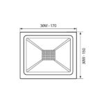 Vivalux VIV004557 LED прожектор TREND LED 30W черен 6400K