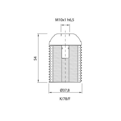 Vivalux VIV002711 Фасунга термопластична K/78/F/T210/N