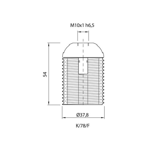 Vivalux VIV002711 Фасунга термопластична K/78/F/T210/N