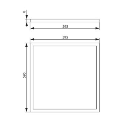 Vivalux VIV004622 LED панел с висока ефективност AXEL LED PREMIUM 40W 4800lm 4000K