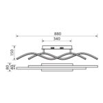 Vivalux VIV004860 LED плафон SOLUT LED 27W бяло CCT-switch 3000-4000-6000K