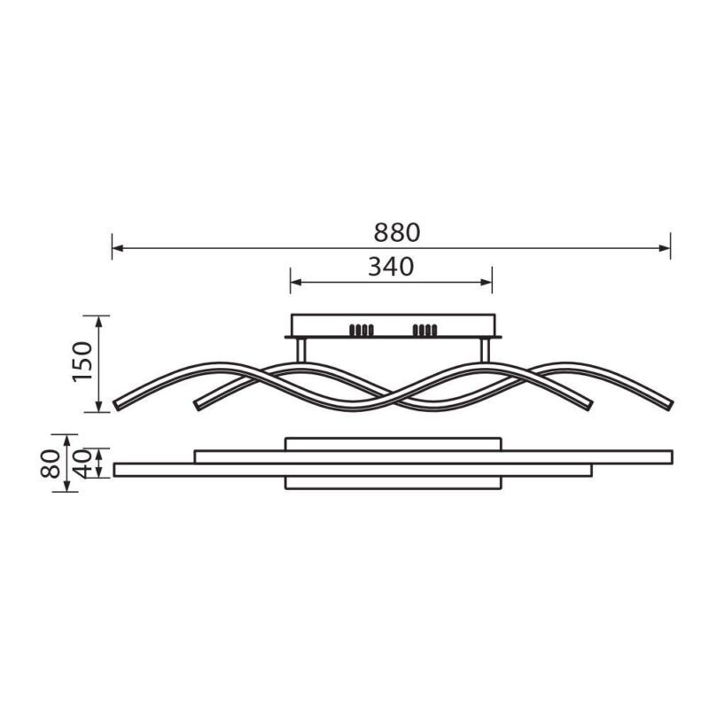 Vivalux VIV004860 LED плафон SOLUT LED 27W бяло CCT-switch 3000-4000-6000K