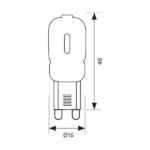 Vivalux VIV003670 LED лампа GLEM LED 2.5W 180lm G9 3000K