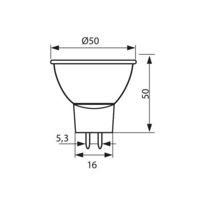 Vivalux VIV003715 LED лампа MOBI LED JCDR 3W 200lm 230V G5.3 3000K