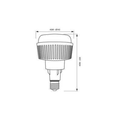 Vivalux VIV003700 LED лампа AJAX LED 40W 3850lm E27 4000K