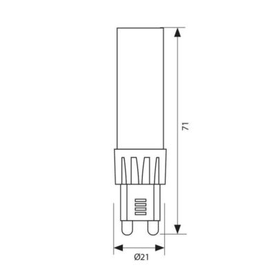 Vivalux VIV004237 LED лампа OTO LED 7W 700lm G9 3000K