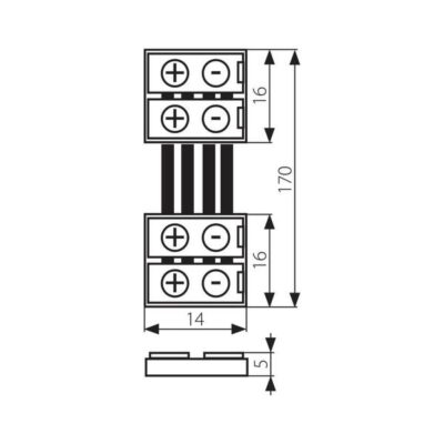 Vivalux VIV003726 Свързващ елемент за LED ленти CORNER CONNECTOR 10 mm RGB SMD5050