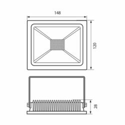 Vivalux VIV003608 LED прожектор TREND LED 30W бял 4000K