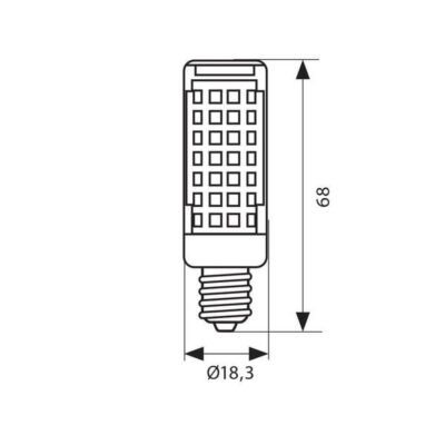 Vivalux VIV004297 LED лампа JAY LED 5W 500lm E14 3000K