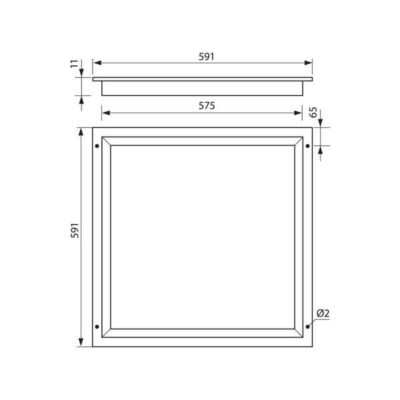 Vivalux VIV004115 Светеща LED рамка SOLO LED 40W 3600lm бяла 4000K